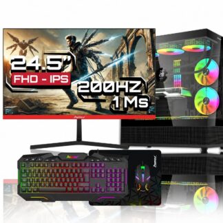 Computador Escritorio Janus Gamer Amd Ryzen 7 8700f Con Monitor 24.5